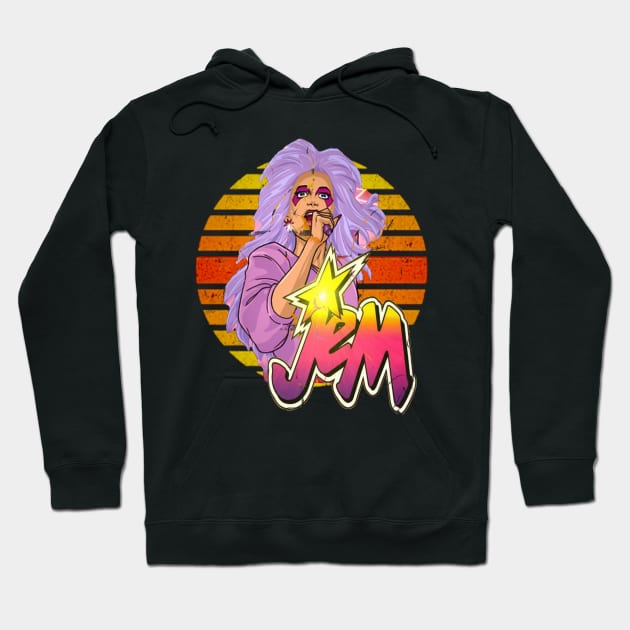 Retro Showtime Synergy Jem Hoodie by jamer